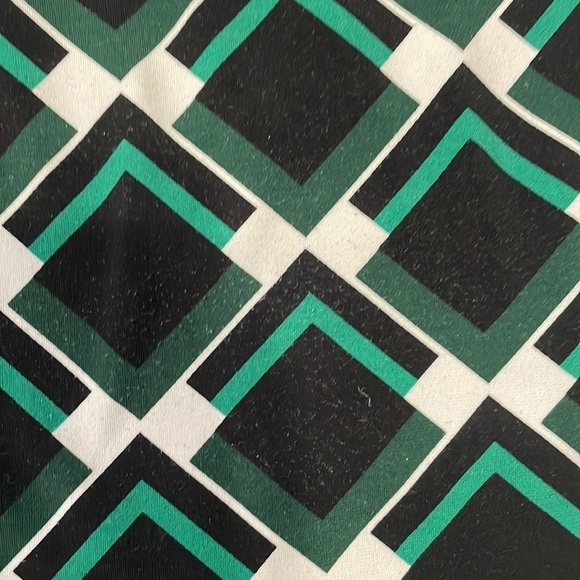 White House Black Market Black, Green and white‎ dress - Picture 4 of 5